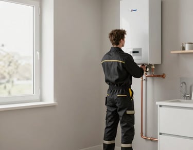 a man riding a skateboard down the side of a ramp
