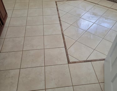 Beautiful, Clean tile & grout when using King Organic Clean