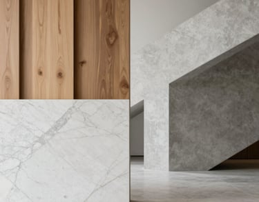 a man riding a skateboard down a street next to tall buildings