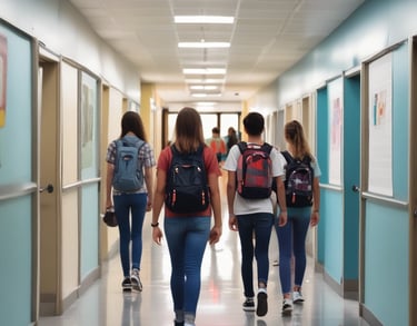 a man riding a skateboard down a street next to tall buildings