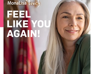 Confident mature woman smiling for MonaLisa Touch treatment 