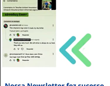 nossa newsletter faz sucesso fora do brasil