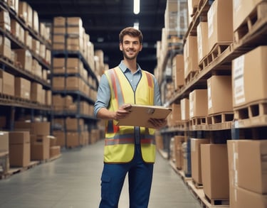 a man riding a skateboard down a street next to tall buildings