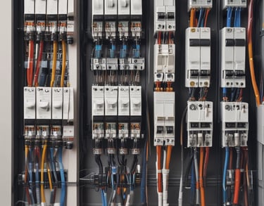 a man riding a skateboard down a street next to tall buildings