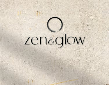 zen and Glow logo sign at MA Salon in Hessle west hull