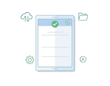 Ilustração de documento digital representando termos de uso em um site de viagens.