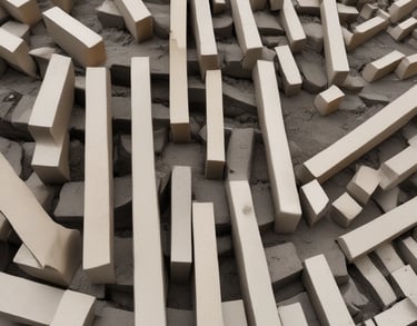 a man riding a skateboard down a street next to tall buildings