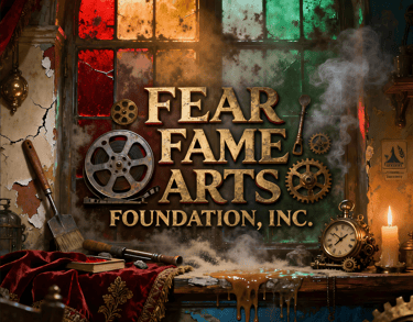 Fear Fame Arts Foundation logo representing its mission in film and arts education.