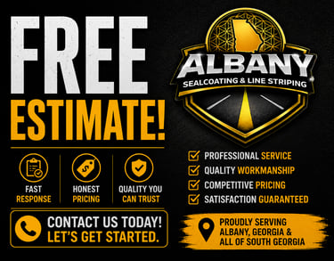 Free Asphalt Repair Estimates in Albany, GA | Albany Sealcoating & Line Striping, LLC