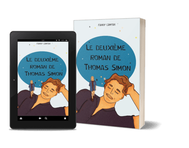 Mockup du roman "Le deuxième roman de Thomas Simon", de Fanny Campan - Littérature générale.