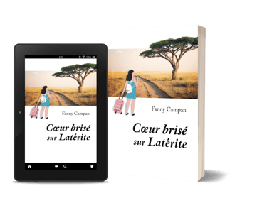 Mockup du roman "Coeur brisé sur Latérite" de Fanny Campan - Littérature générale