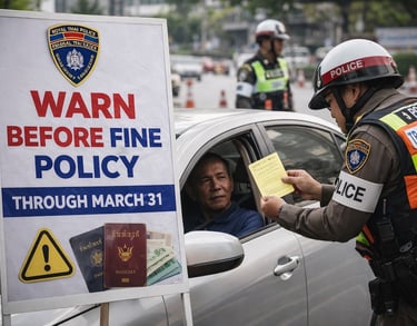 Thailand’s “Warn Before Fine” Traffic Policy