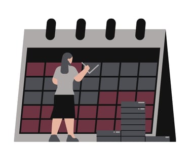 Planificación y control de obligaciones fiscales mediante calendario de cumplimiento tributario.