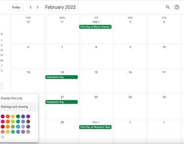 Google Calendar 