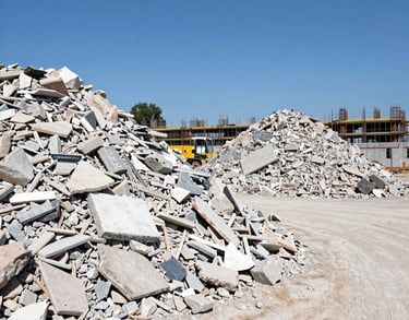 a man riding a skateboard down a street next to tall buildings