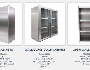 Upper Stainless Steel Cabinets by SteelCabinetry.com