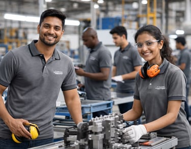 factory worker t shirts bulk supply in Pune MIDC industrial units