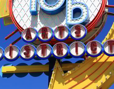 Las Vegas Arts District neon sign