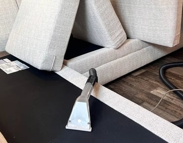 Chair cleaning service in Denver removing dirt and stains from upholstered seating