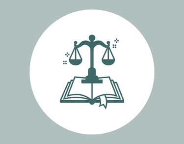 Ícone que representa formação acadêmica em direito