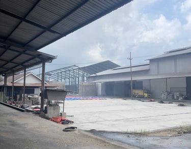 rice husk ash warehouse for support