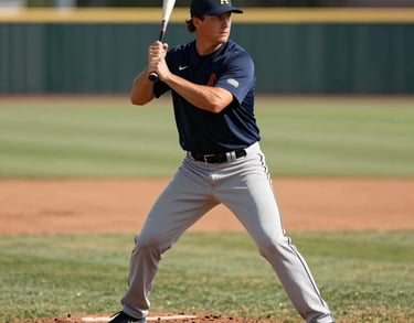 Portrait of an infield coordinator in North American / US, dynamic posture, standing on the diamond during a sunny afternoon practice.