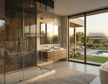 shower door y vidrios termopanel