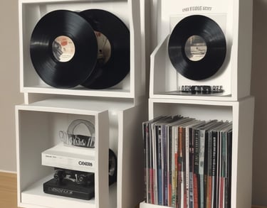 a man riding a skateboard down a street next to tall buildings