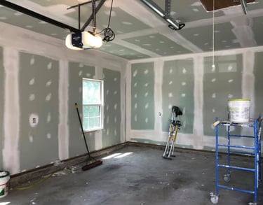 garage drywall installation