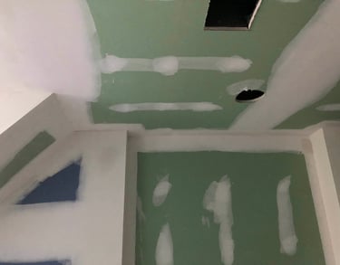 smooth drywall finishing work 