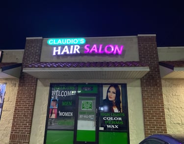 Claudios Hair Salon Store Front