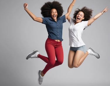 Close-up of hands inspecting hospital equipment and colorful textiles side by side.