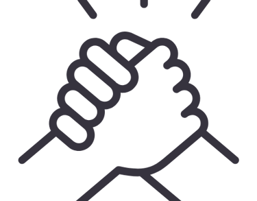 2 hands Together showing support