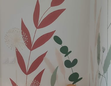 fresque végétale