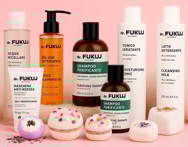 une variété de différents types de produits beauté pas soins visage corps lèvres et accessoire  
