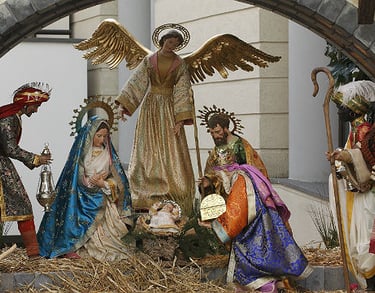a nativity scene with a nativity of jesus and the nativity of jesus