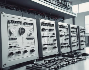 a man riding a skateboard down a street next to tall buildings