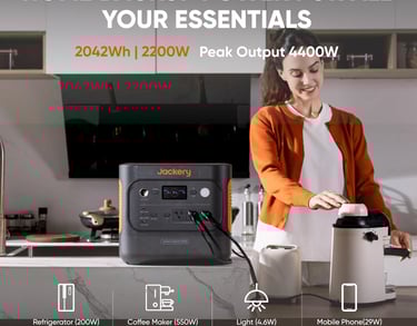 The Jackery Solar Generator 2000 v2 is the ultimate solution for portable, reliable power. Perfect f