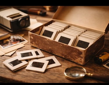 A box of 50MM Slides