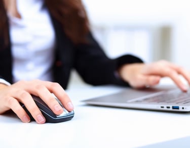 woman doing administrative work
