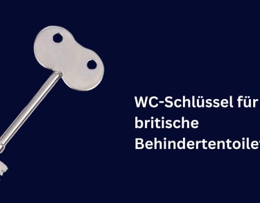 WC-Schlüssel für britische Behindertentoiletten!