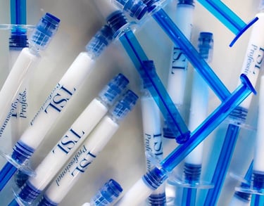 PAP Platinum teeth whitening gel used at GloSmilz Llanelli, showcasing the advanced, enamel-safe, sensitivity-free whitening 