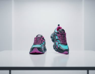 Footwear prototyping by Cavity Studios creating final shoe samples with precision fit and crafted de