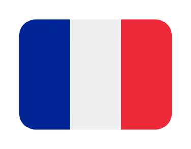The national flag of France, a tricolor icon with vertical blue, white, and red stripes.