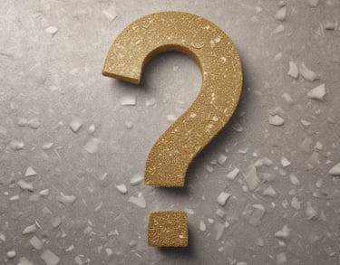 a golden question mark