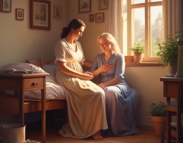 a man riding a skateboard down a street next to tall buildings
