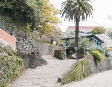 Oranda-zaka (Dutch Slope), a historic stone-paved street in Nagasaki