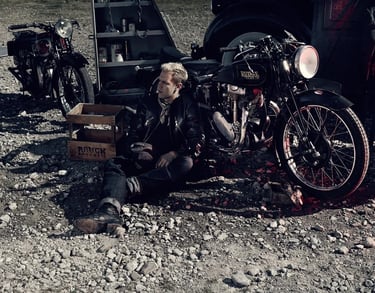 Sebastian Vettel with a Rudge Ulster