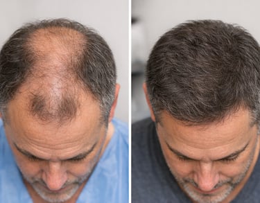 PRF hair restoration and facial rejuvenation treatment for men and women