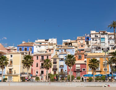 Casas de colores en Villajoyosa